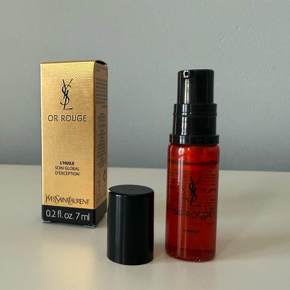 YSL OR ROUGE L’Huile Face Oil Travel Size Luxury Skincare with saffron